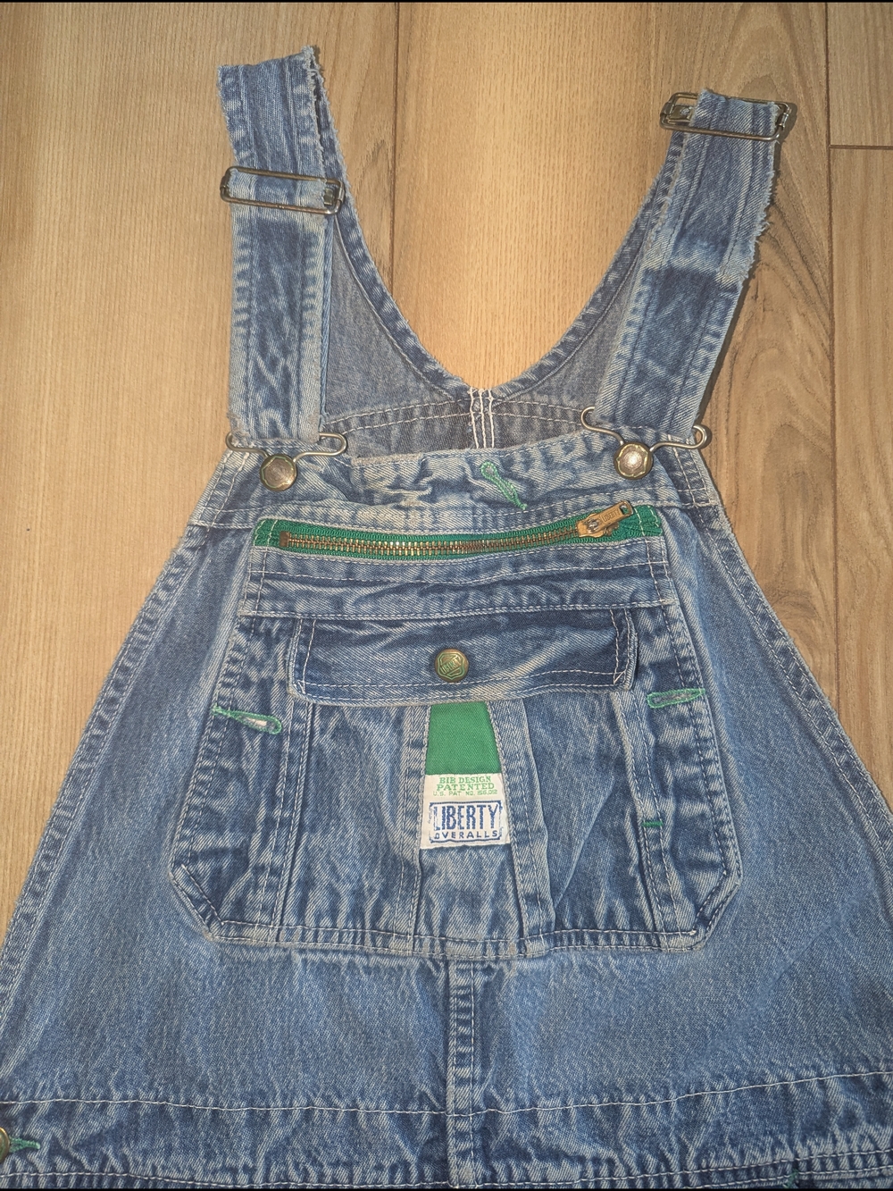 Liberty Light Blue Relaxed Men’s Vintage Denim Overalls Make Offer! - Picture 2 of 7